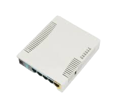 RB951Ui-2HND RouterBOARD MikroTik 5p 10/100Mbps y 2.4GHz